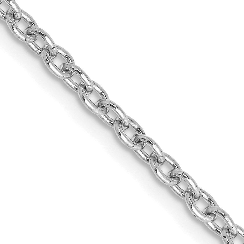 Solid;Polished;14K White gold;Lobster