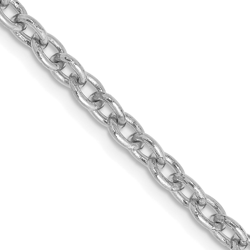 Solid;Polished;14K White gold;Lobster