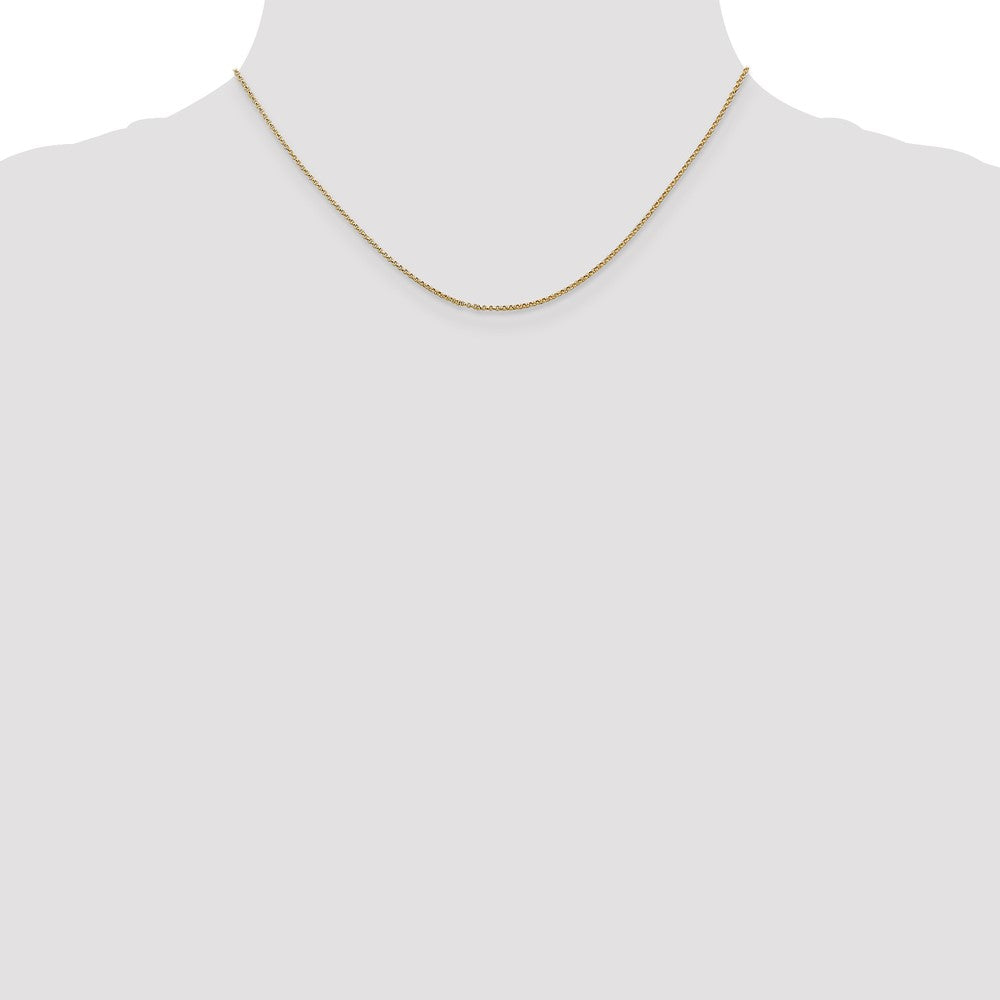 14K 16 inch 1.15mm Rolo with Lobster Clasp Pendant Chain