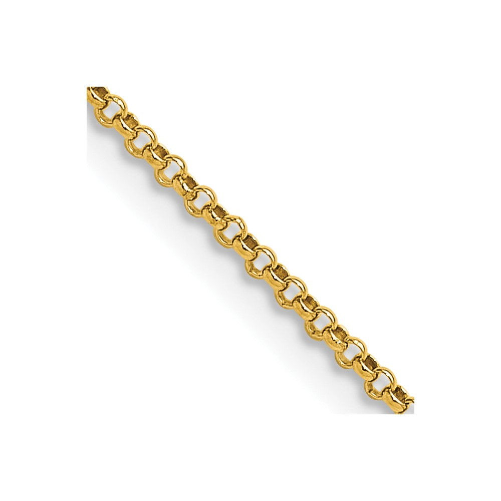 Solid;Polished;14k Yellow gold;Lobster