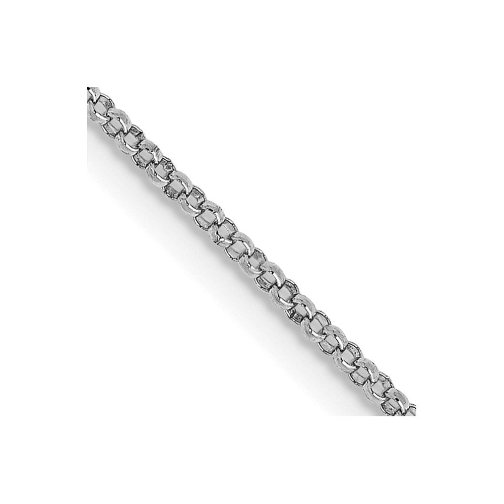 Solid;Polished;14K White gold;Lobster