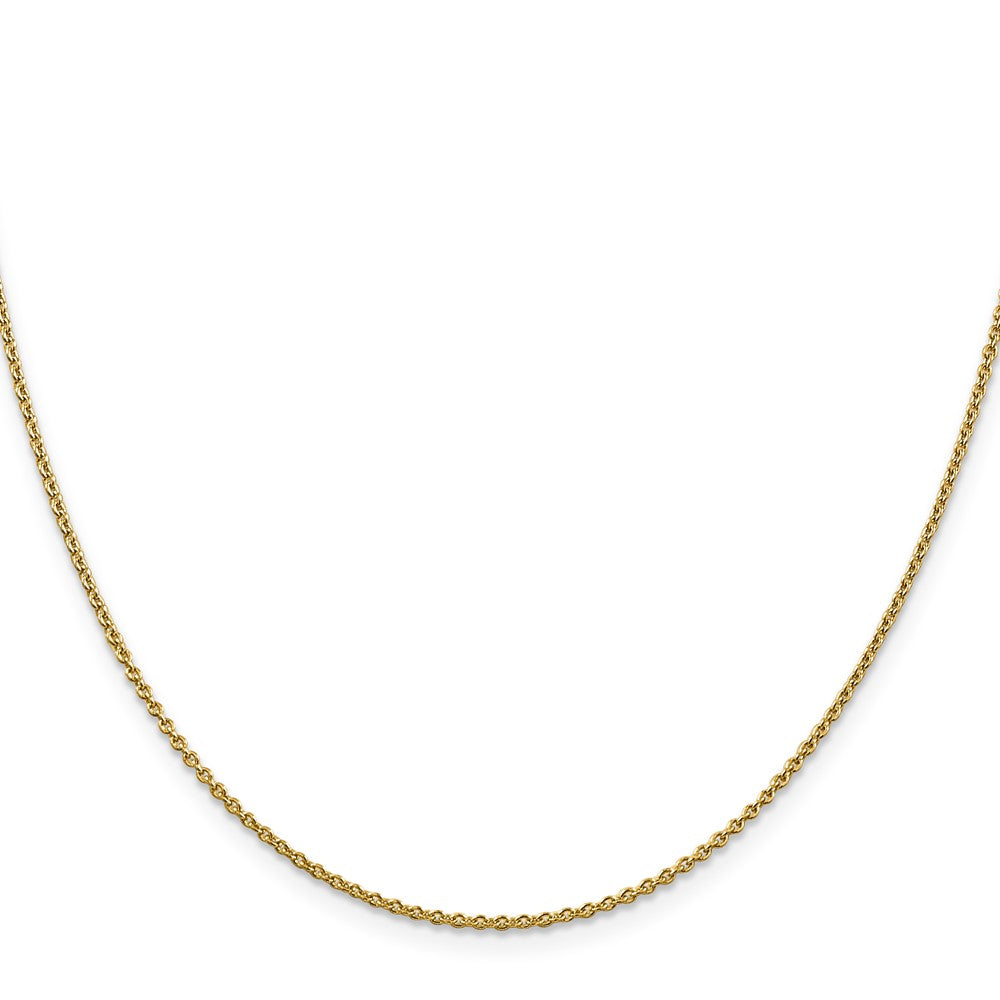 14K 26 inch 1.4mm Forzantine Cable with Lobster Clasp Chain