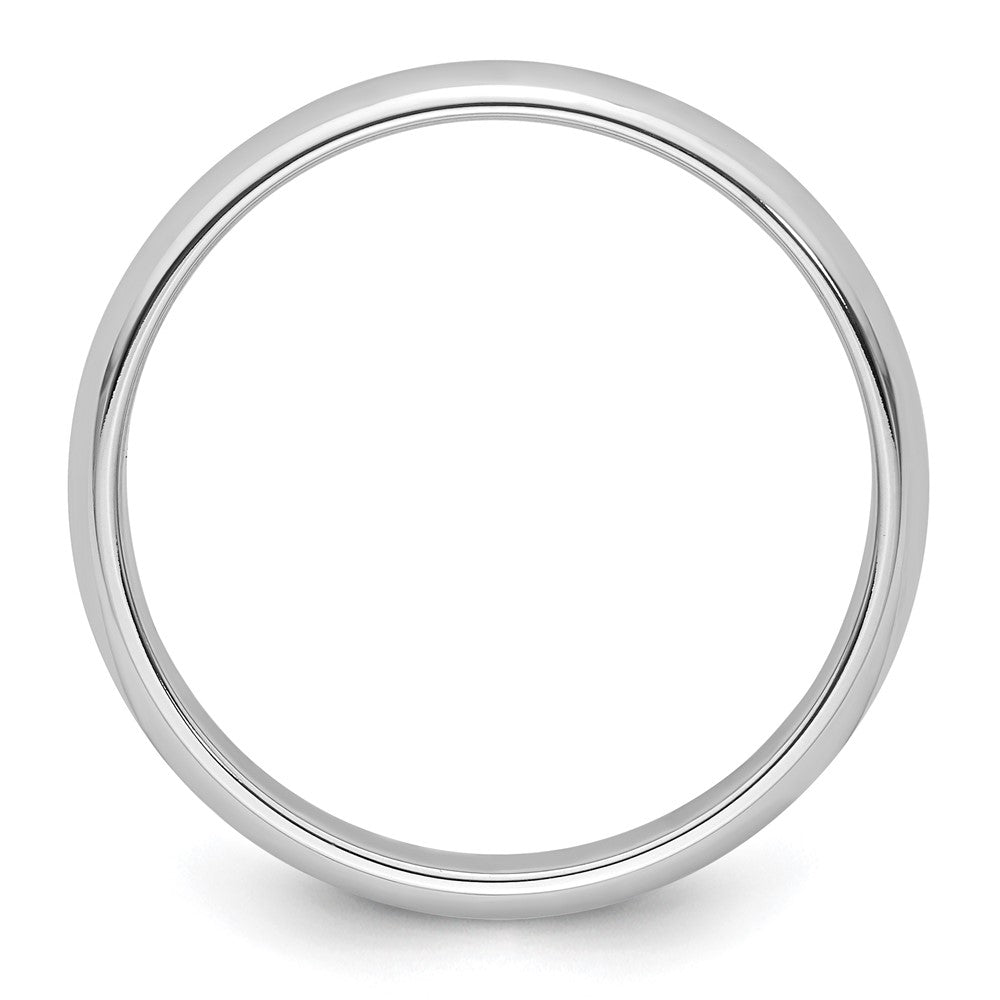 Platinum 4mm Half Round Wedding Band Size 6