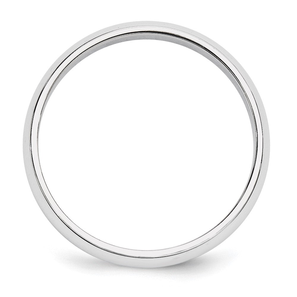 Platinum 5mm Half Round Wedding Band Size 8