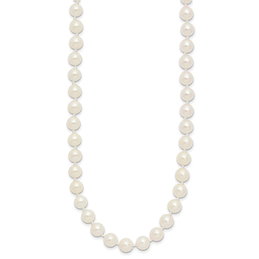14k 6-7mm White Round Akoya Saltwater Cultured Pearl 16 inch Necklace