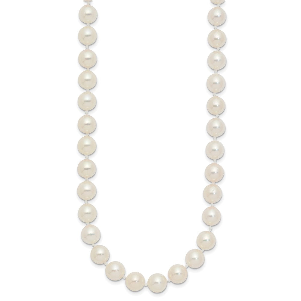 14k 7-8mm White Round Akoya Saltwater Cultured Pearl 18 inch Necklace