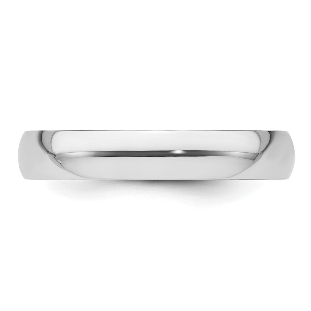 Platinum 4mm Lightweight Comfort-Fit Wedding Band Size 7.5