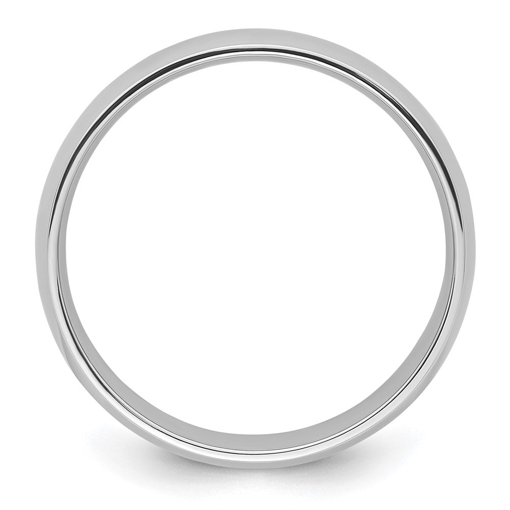 Platinum 6mm Lightweight Comfort-Fit Wedding Band Size 7.5