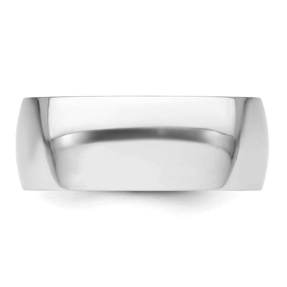 Platinum 8mm Lightweight Comfort-Fit Wedding Band Size 9.5