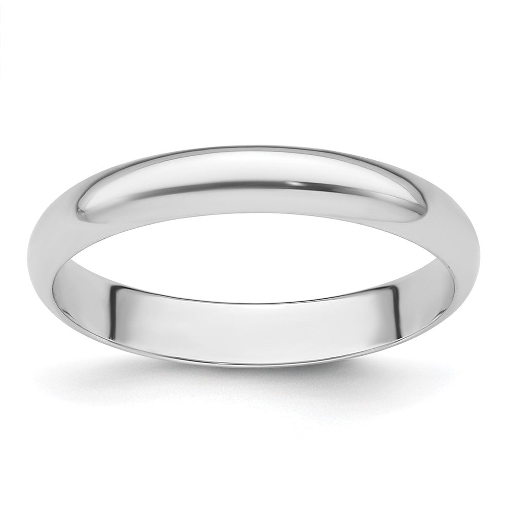 Solid;Casted;Polished;Engravable;Platinum;Lightweight;Half Round