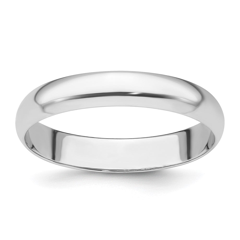 Solid;Casted;Polished;Engravable;Platinum;Lightweight;Half Round