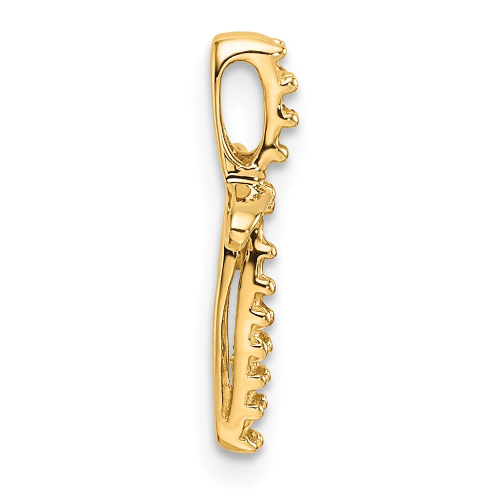 14k Cross Chain Slide Mounting