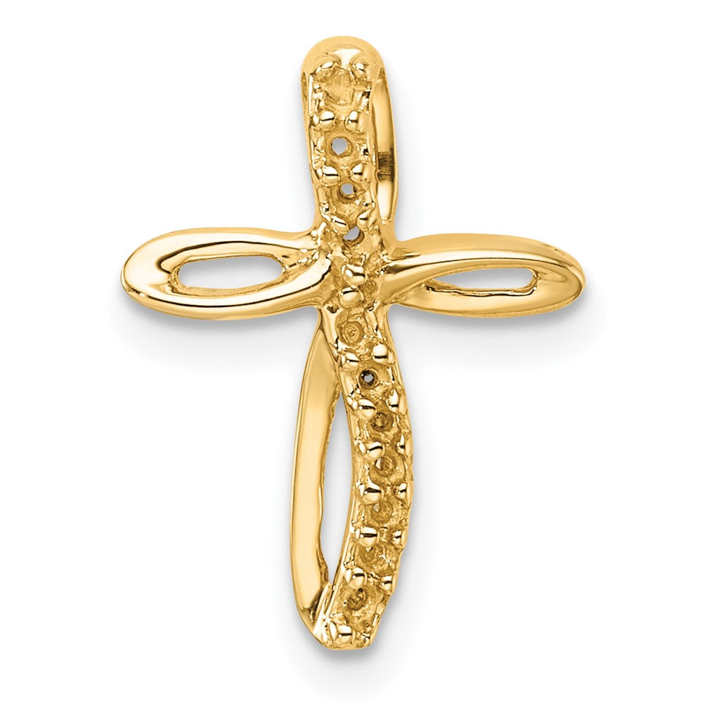14k Cross Chain Slide Mounting