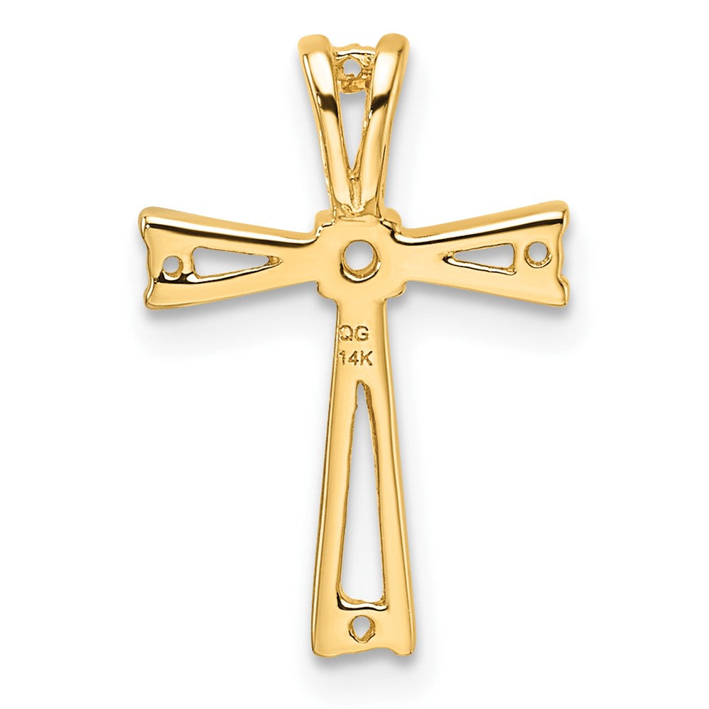 14k Cross Chain Slide Mounting