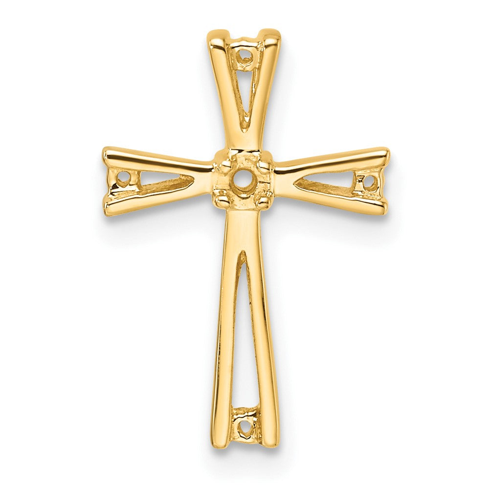 14k Cross Chain Slide Mounting