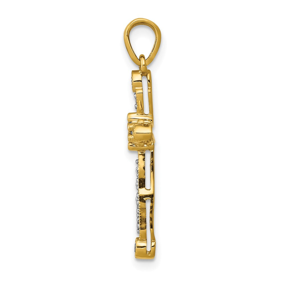 14k 1/5 carat Diamond Cross Pendant