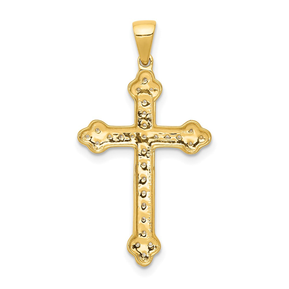 14k 1/10 carat Diamond Cross Pendant