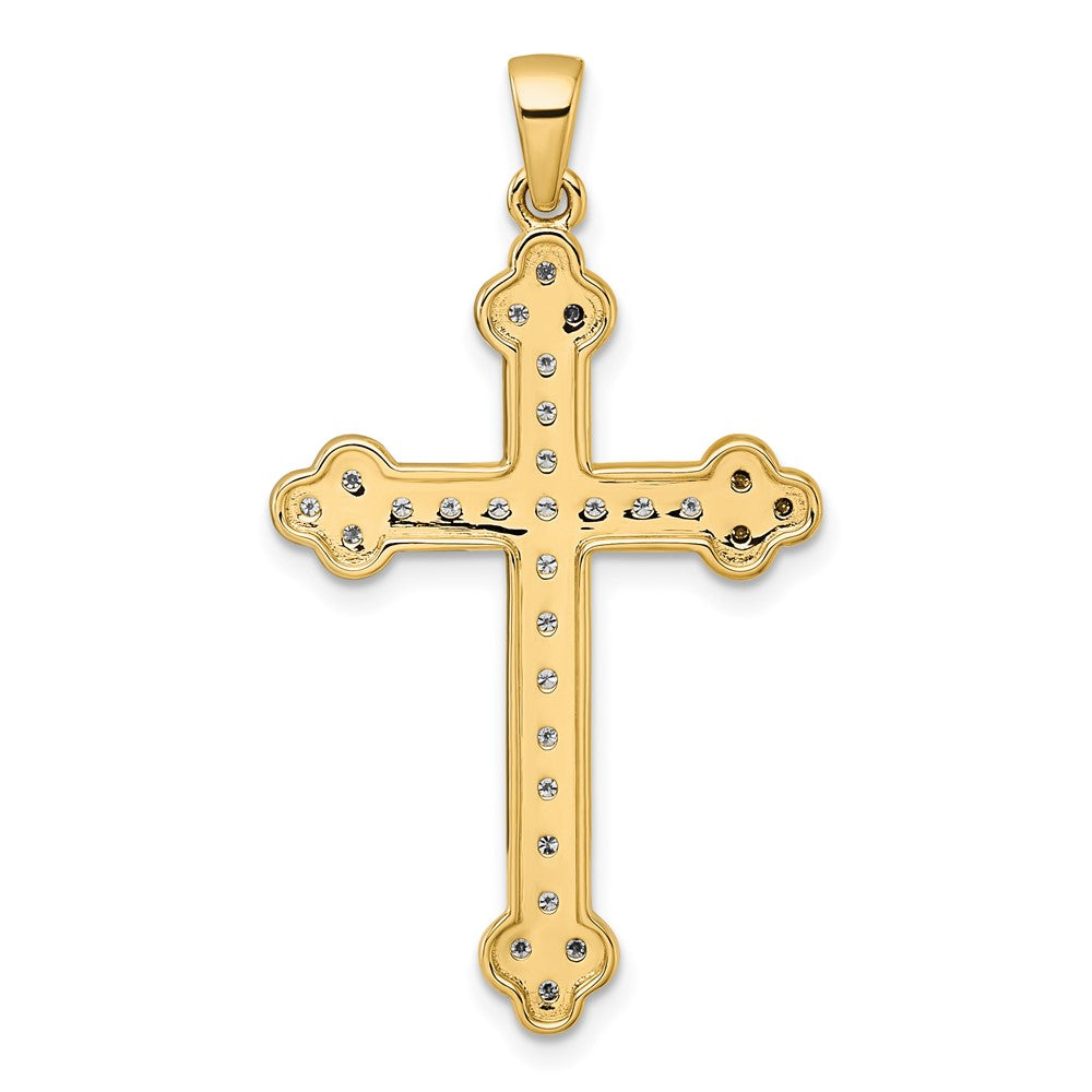 14k 1/4 carat Diamond Cross Pendant