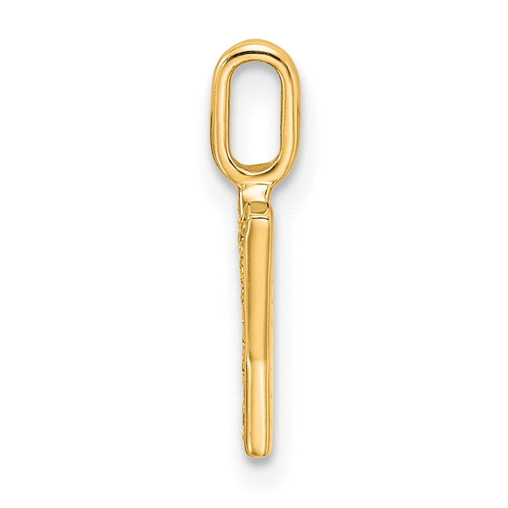 14K  Gold Diamond Letter Y Initial Pendant