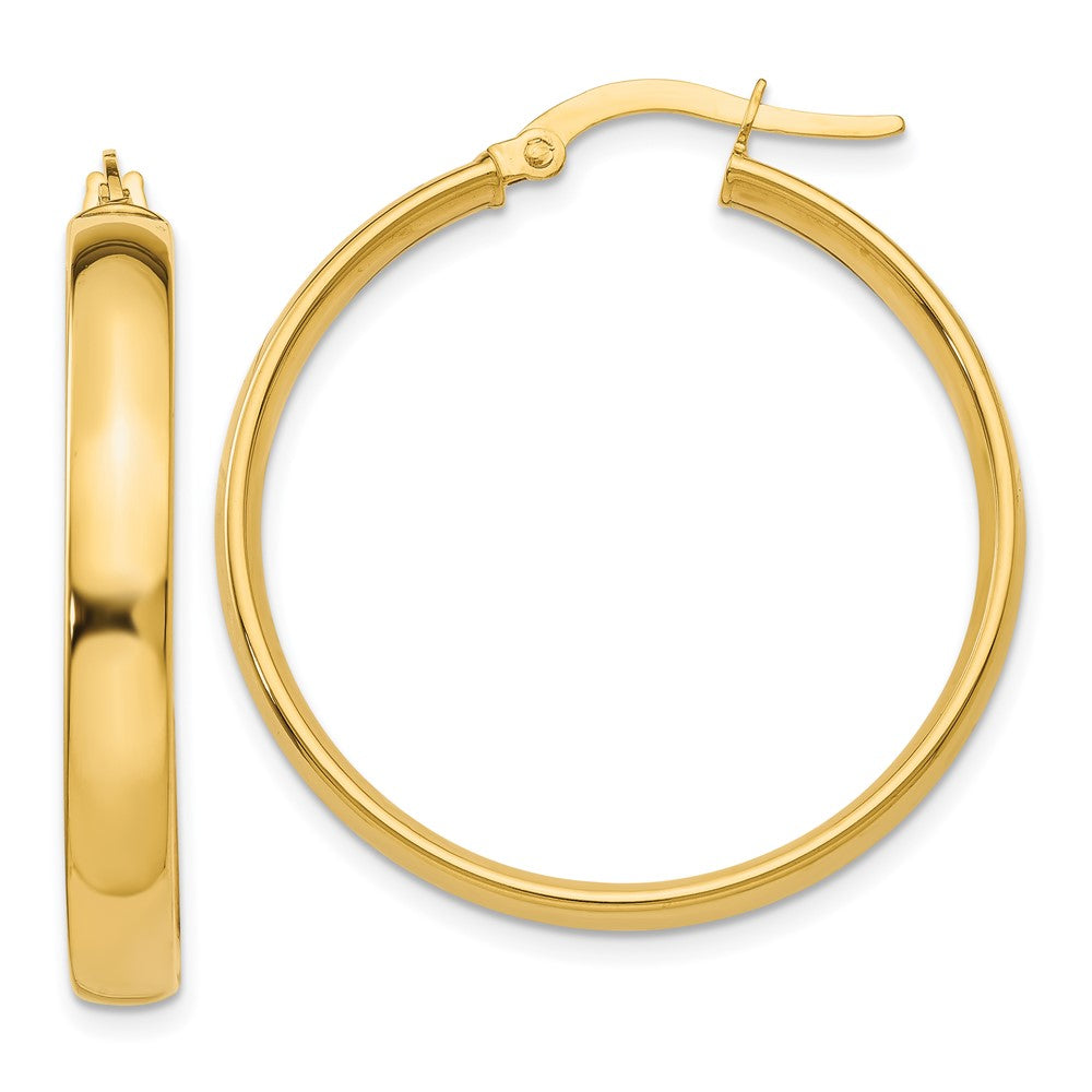 Polished;14k Yellow gold;Hollow