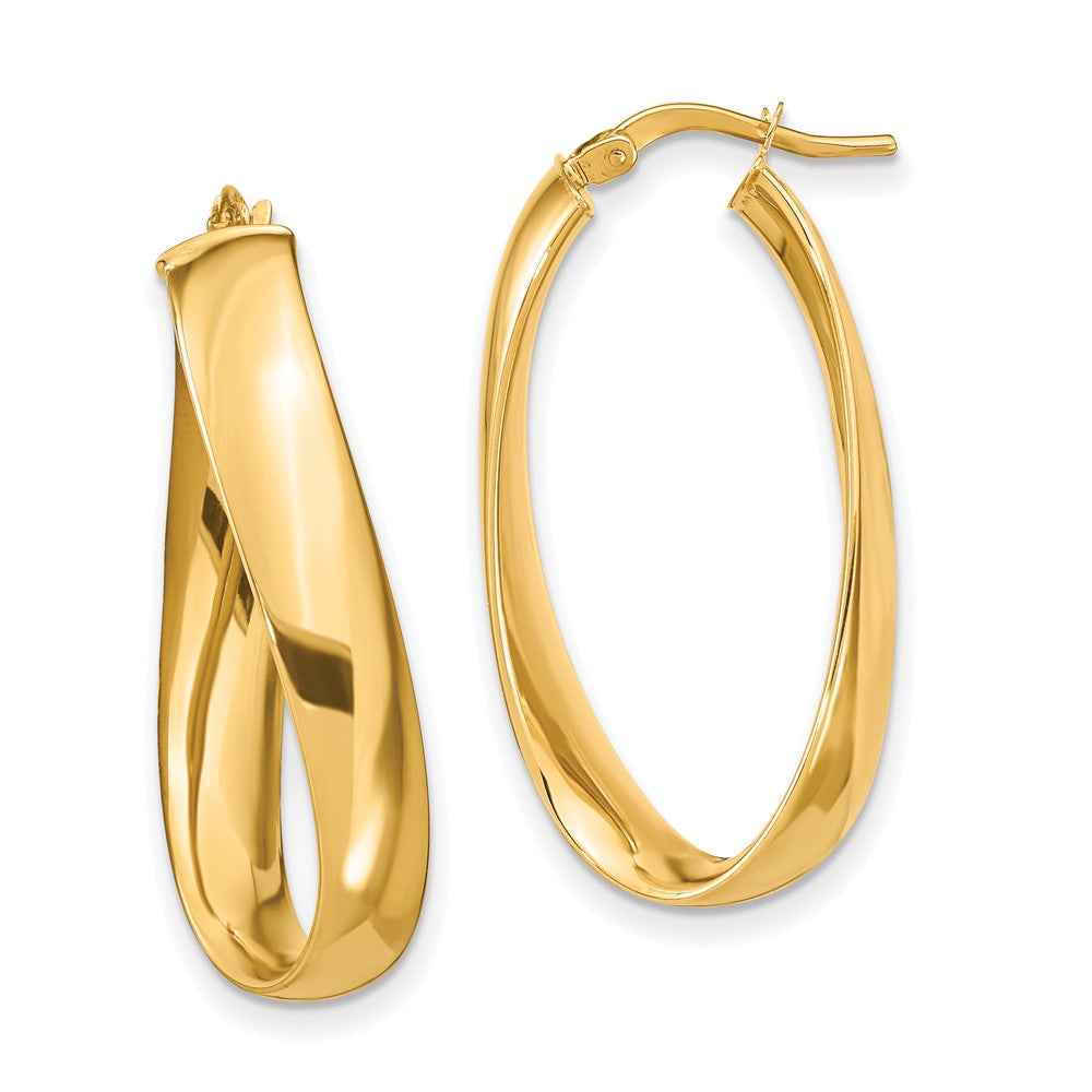 Polished;14k Yellow gold;Hollow;Omega back
