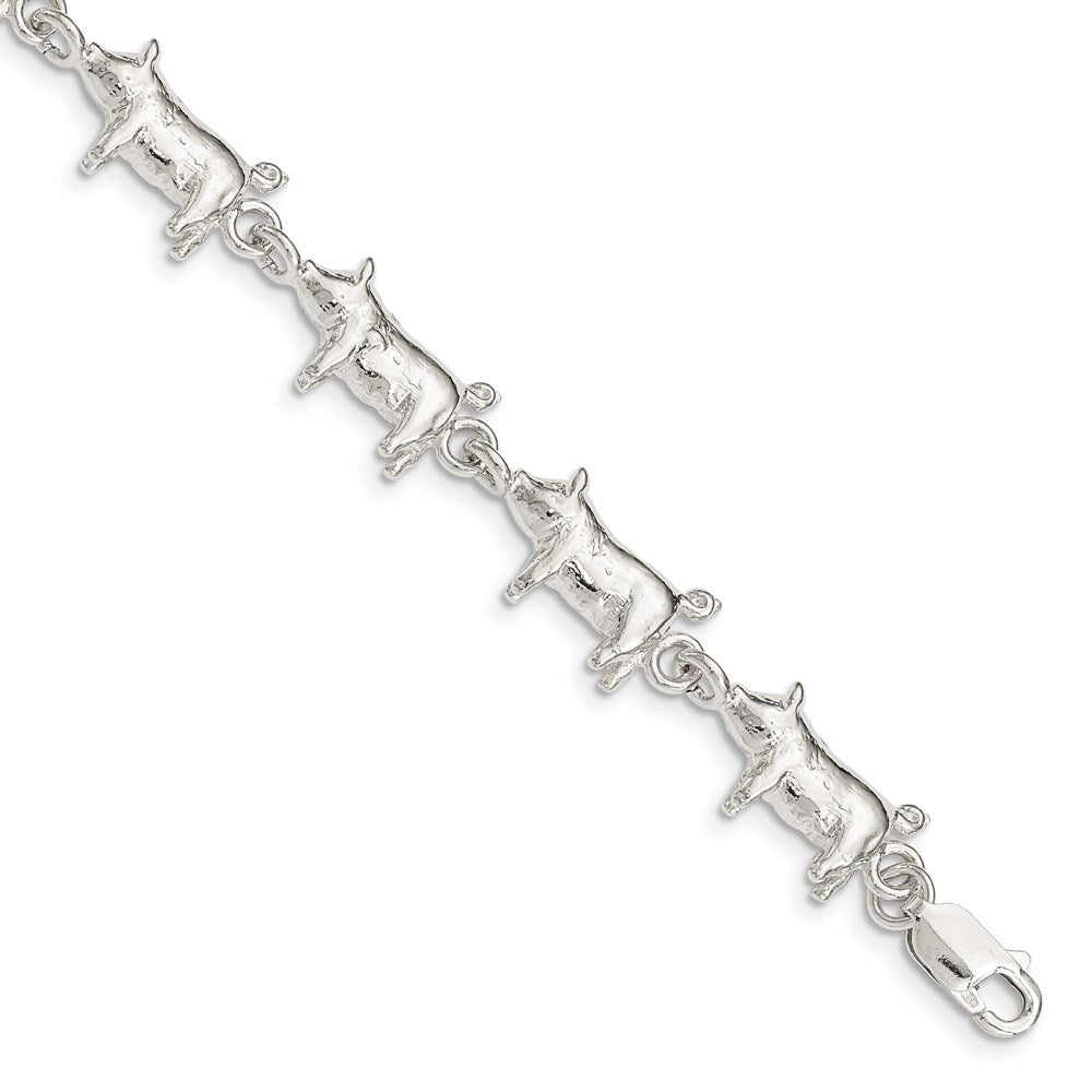 Solid;Casted;Polished;Open back;Lobster;Sterling silver