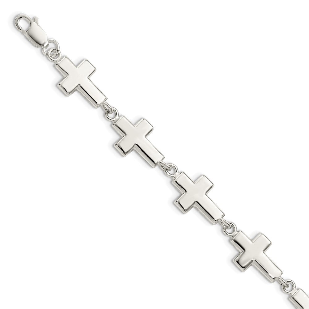 Polished;Open back;Lobster;Sterling silver