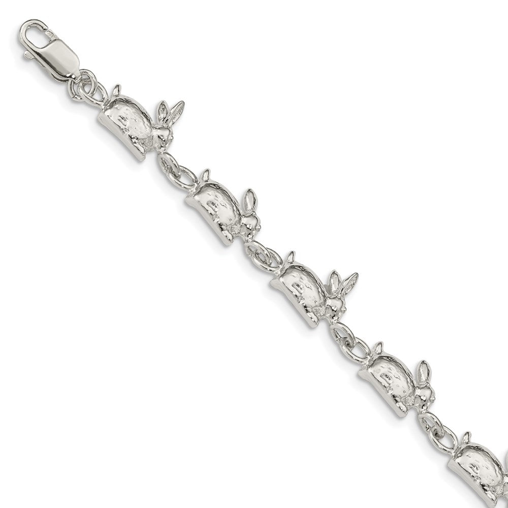 Solid;Casted;Polished;Open back;Lobster;Sterling silver