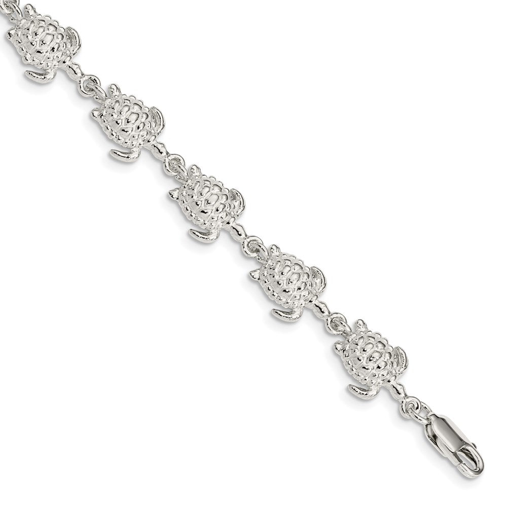 Solid;Casted;Polished;Lobster;Sterling silver;Concave