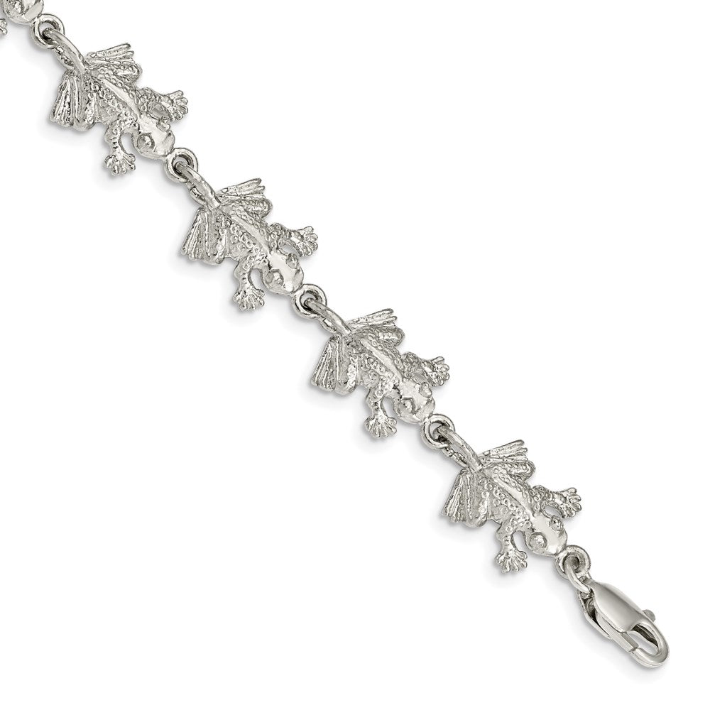Solid;Casted;Polished;Open back;Lobster;Sterling silver