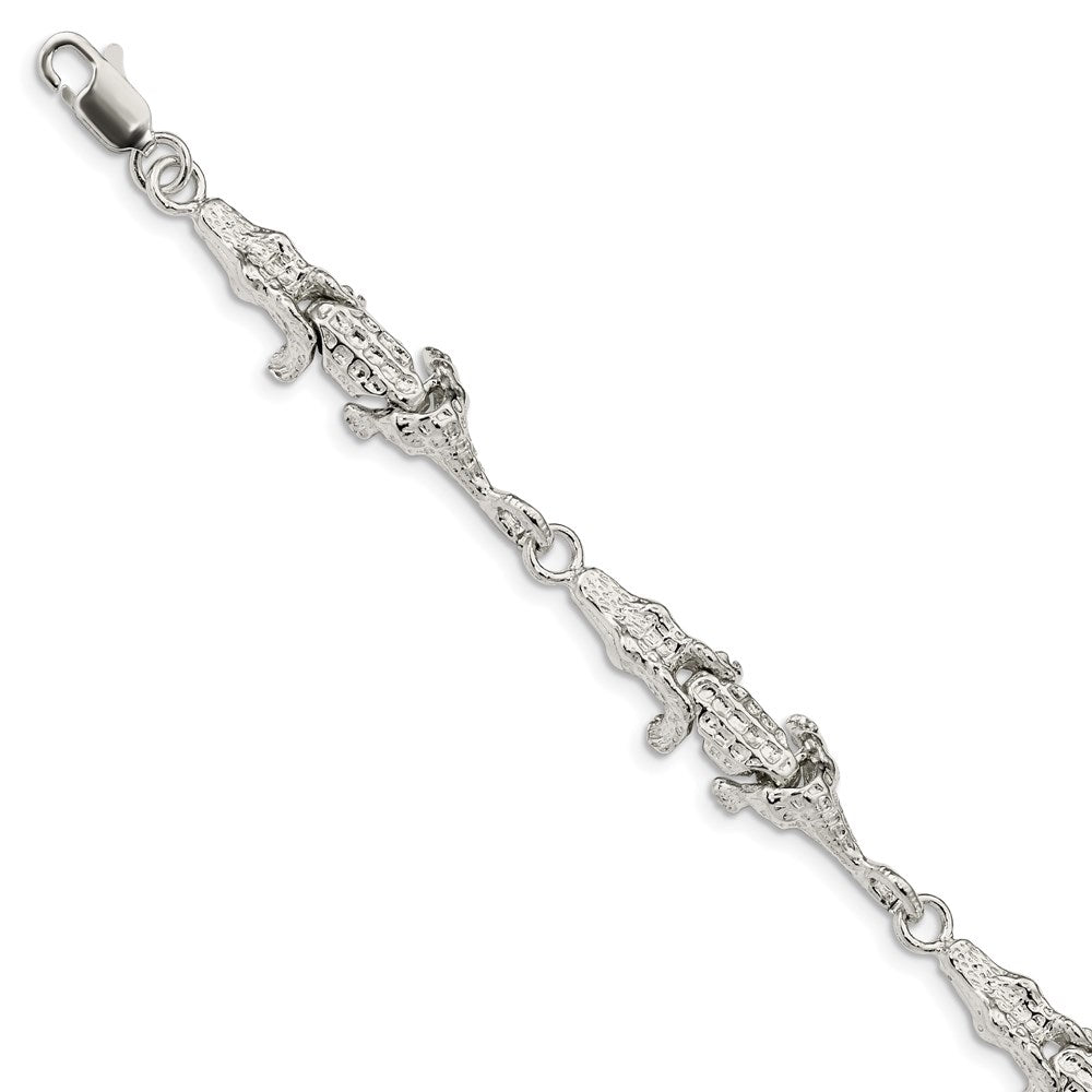 Solid;Casted;Polished;Lobster;Sterling silver