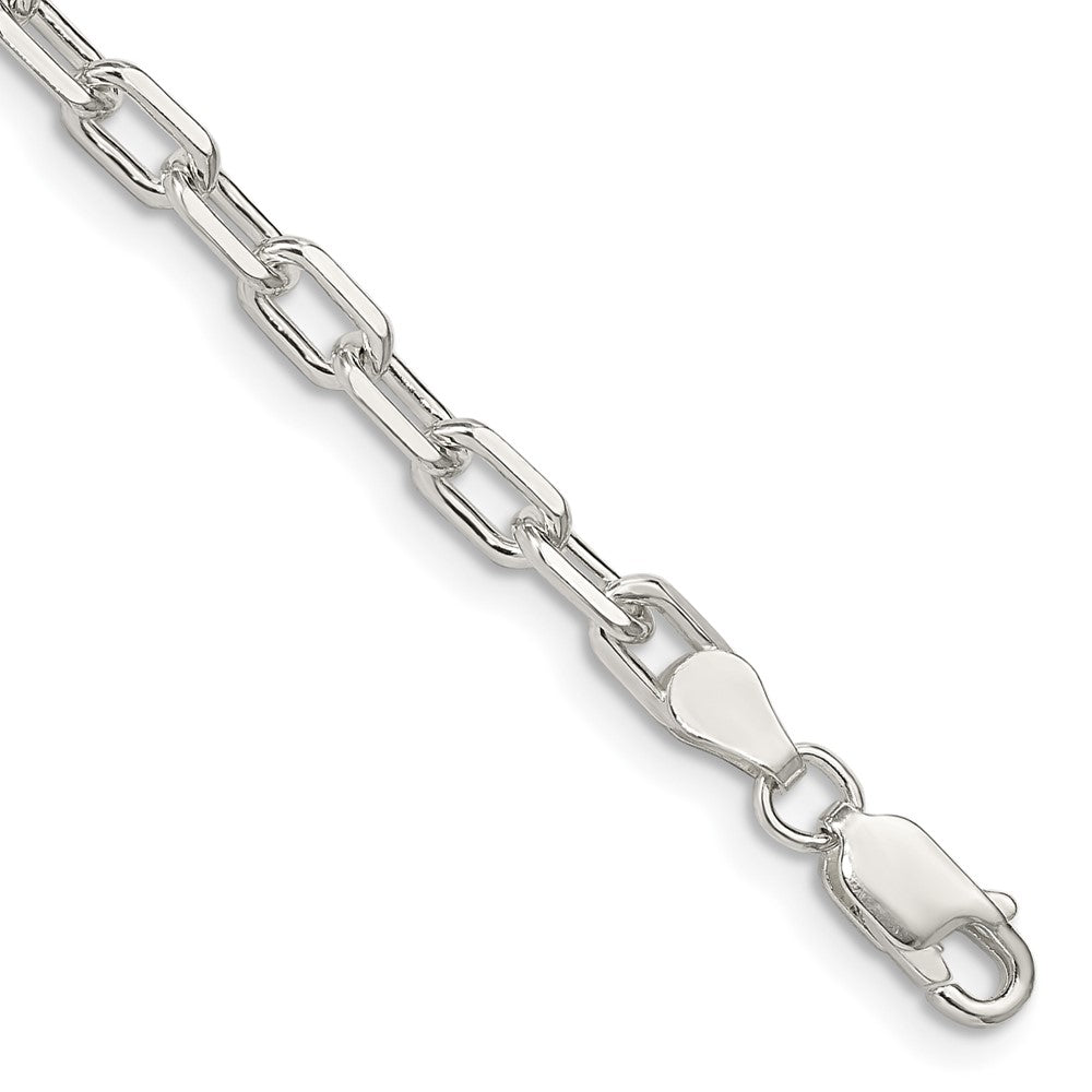 Diamond-cut;Polished;Lobster;Sterling silver;Cable chain