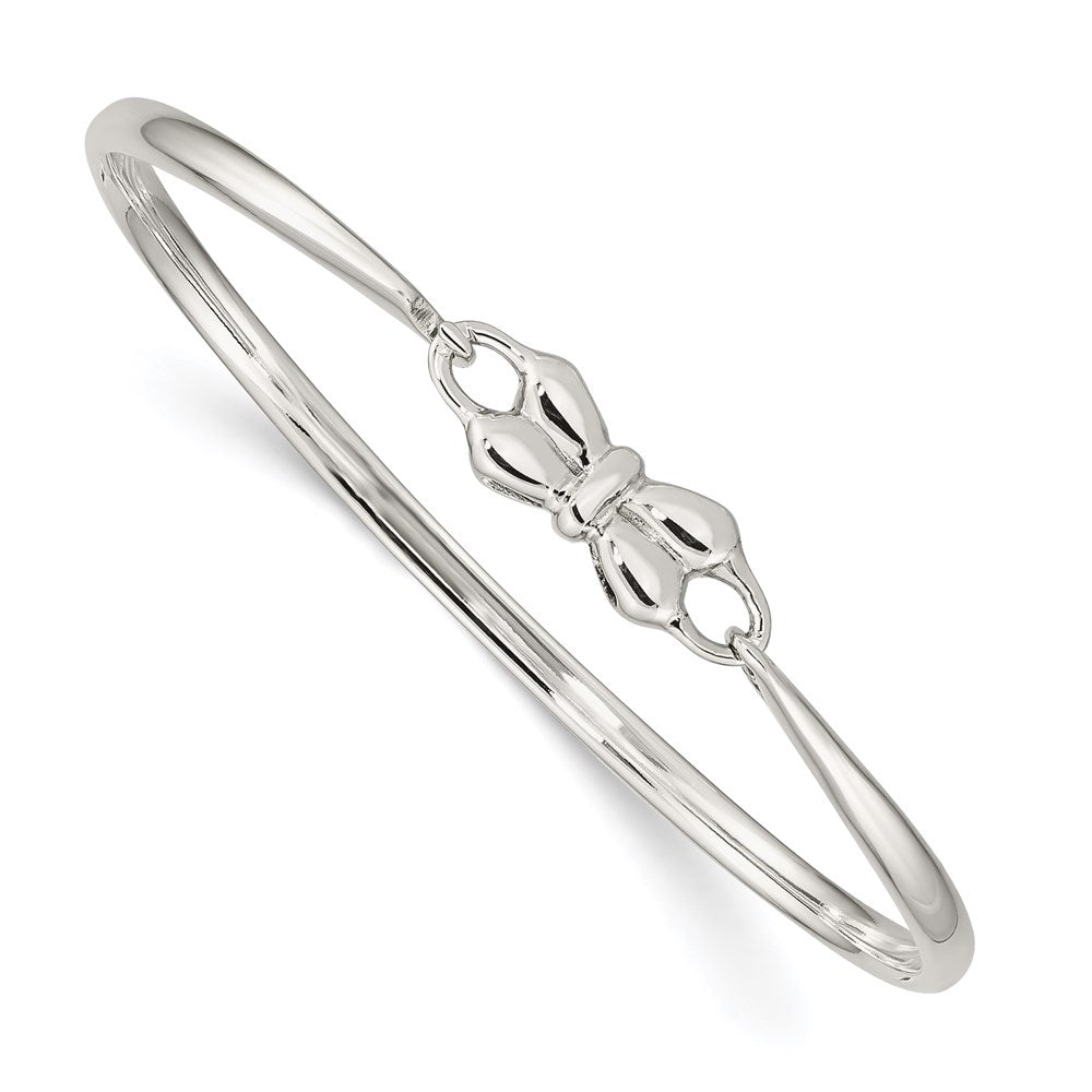 Polished;Sterling silver;Hook clasp