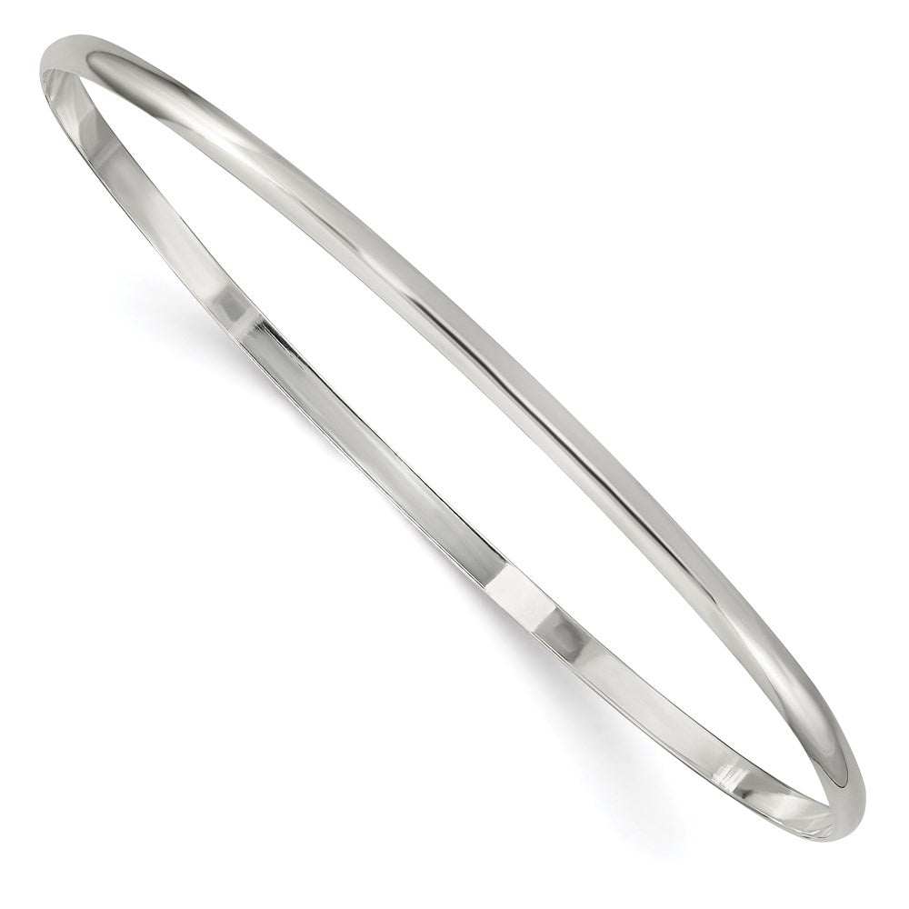 Solid;Polished;Flat back;Sterling silver;Slip on;Round