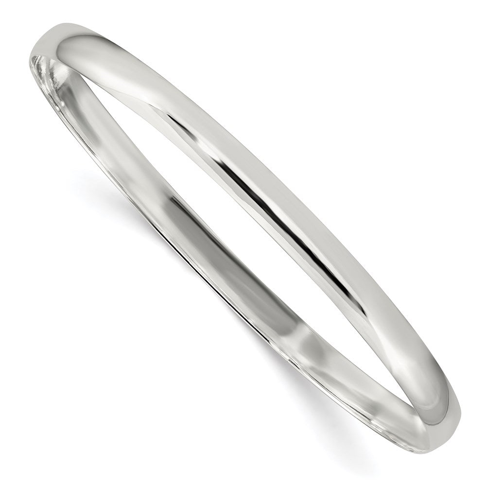 Solid;Polished;Flat back;Engravable;Sterling silver;Snap;Slip on