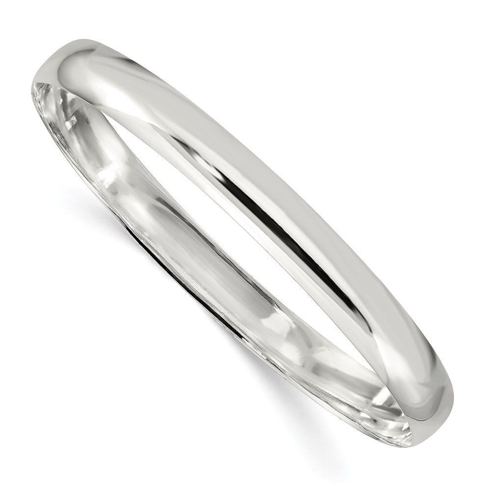 Solid;Polished;Flat back;Engravable;Sterling silver;Slip on