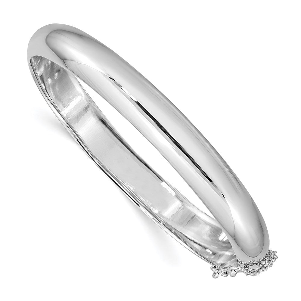 Polished;Flat back;Hollow;Hinged;Sterling silver;Box catch;Box chain