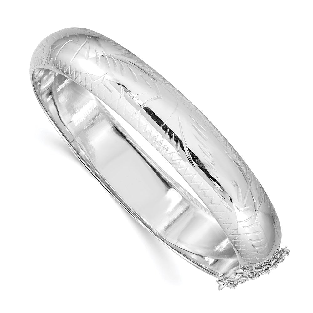 Polished;Flat back;Hollow;Hinged;Sterling silver;Box catch;Box chain;Diamond Cut