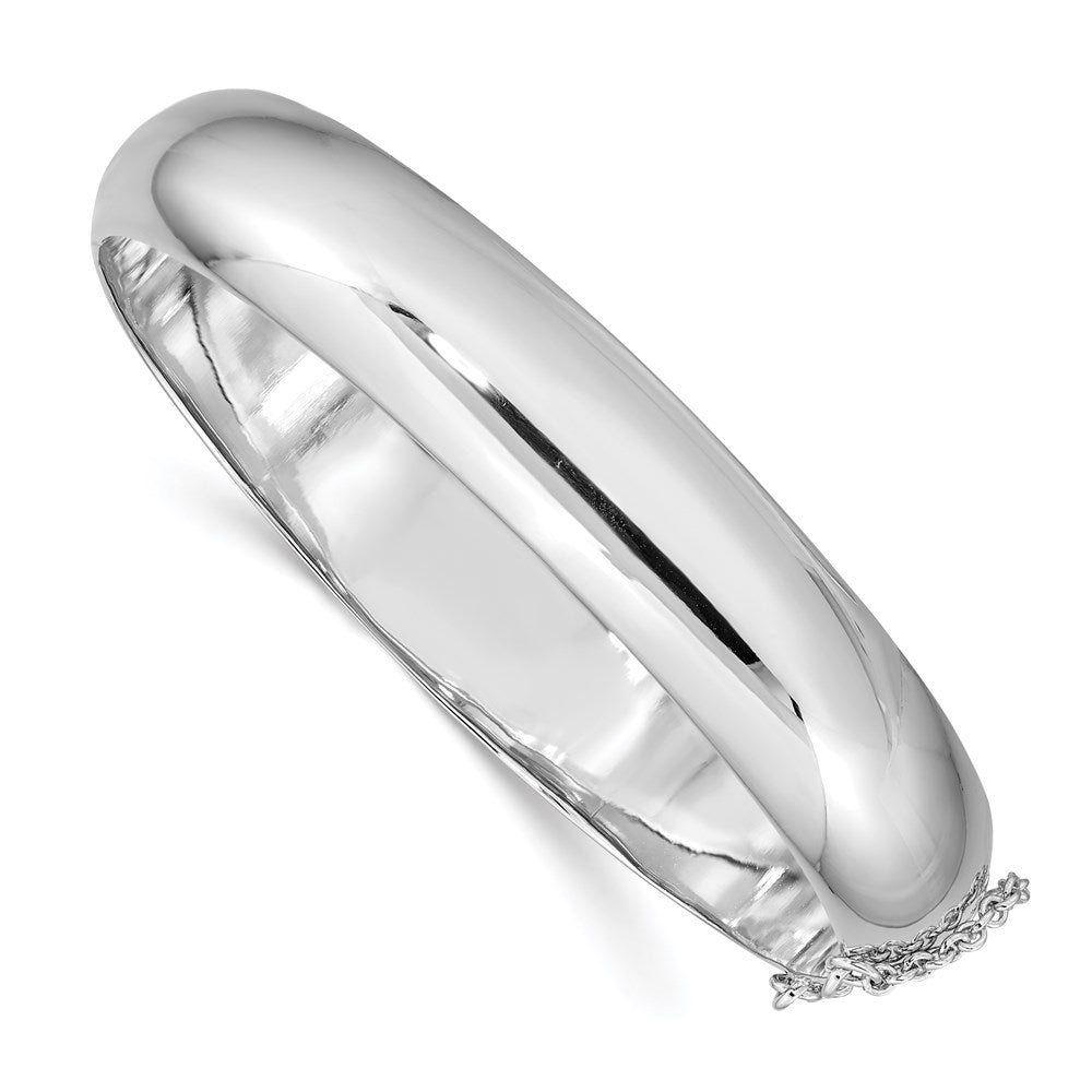 Polished;Flat back;Hollow;Hinged;Engravable;Sterling silver;Box catch;Box chain;Concave