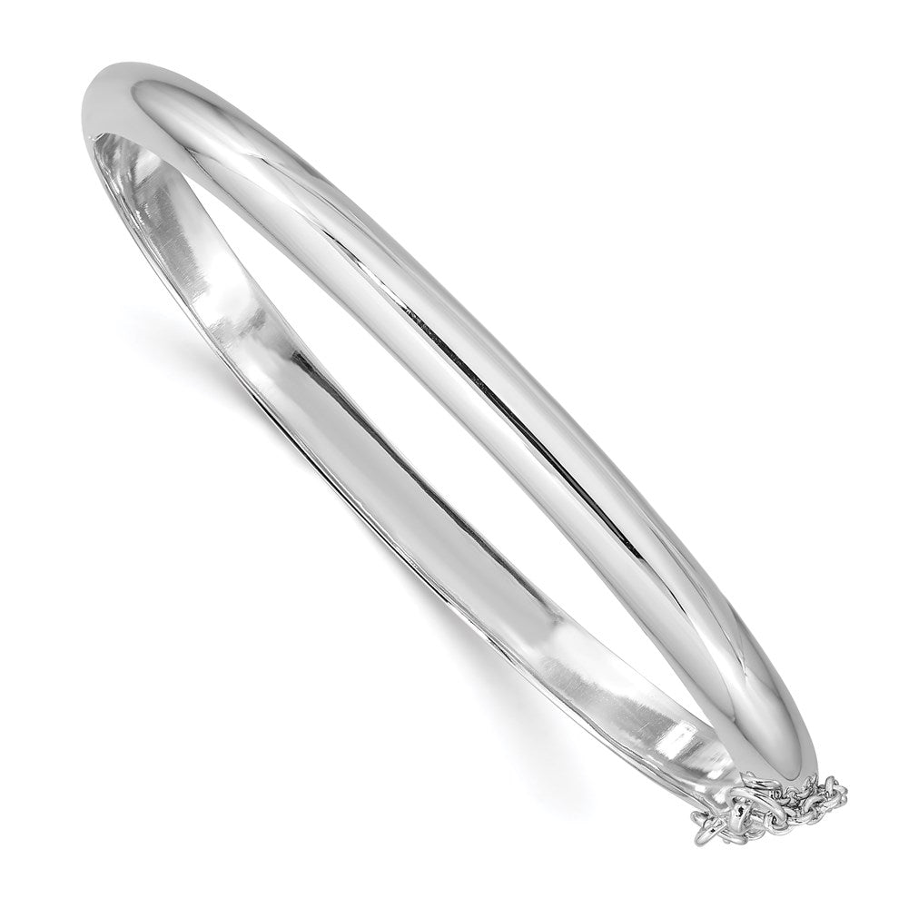Polished;Flat back;Hollow;Hinged;Box;Sterling silver