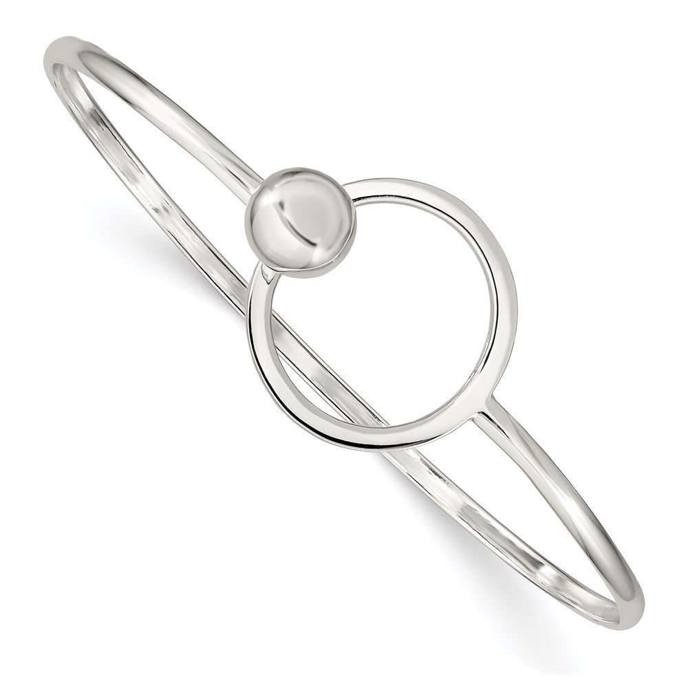 Polished;Closed back;Sterling silver;Flexible
