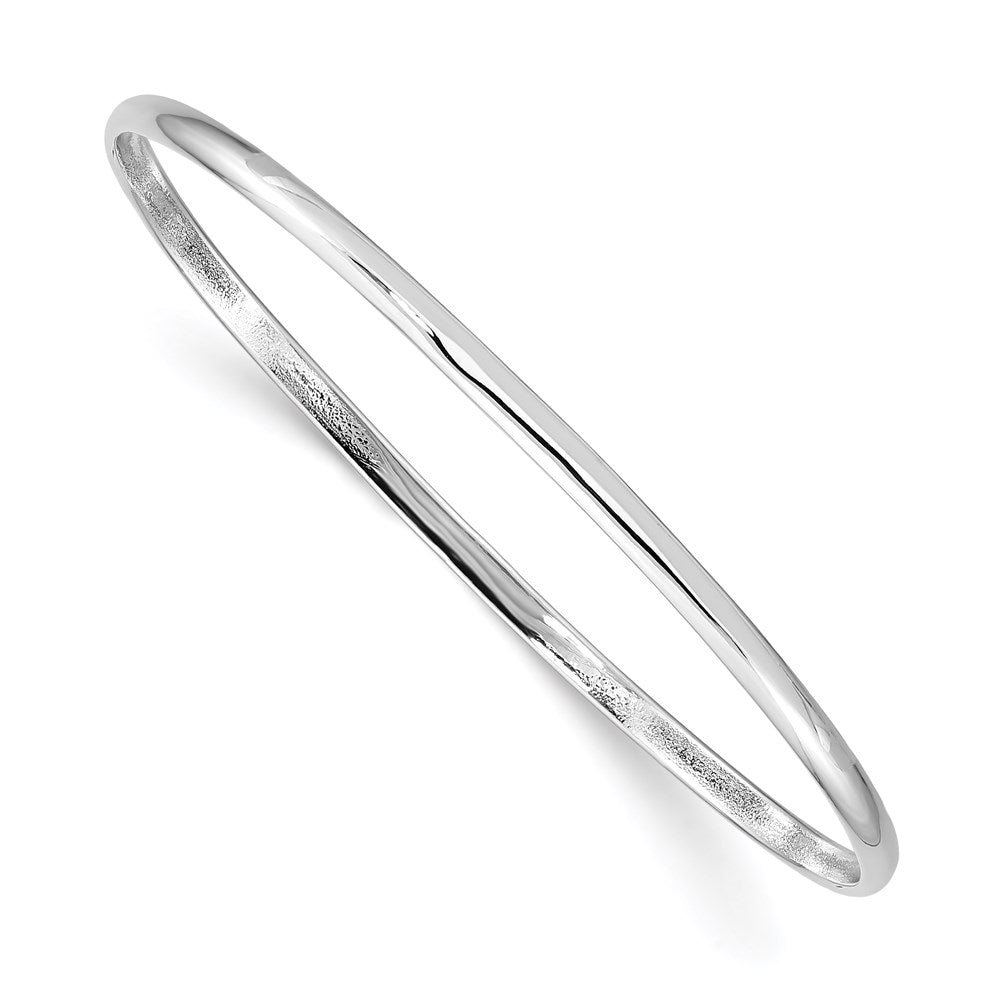 Polished;Sterling silver;Slip on;Rhodium-plated