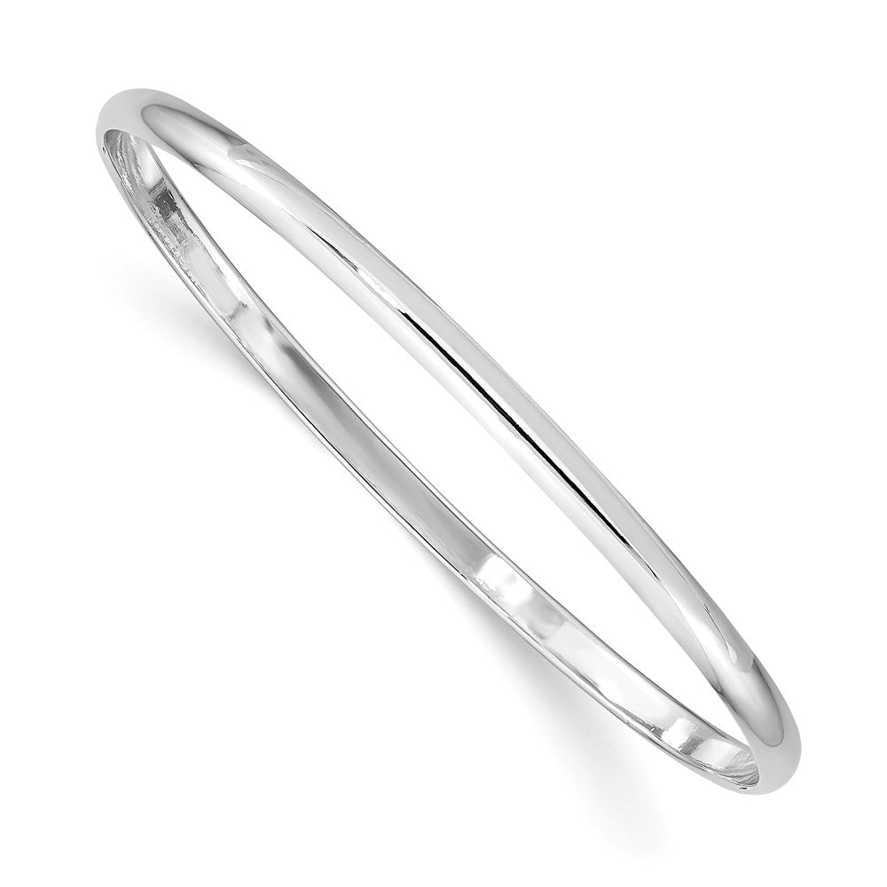 Polished;Sterling silver;Slip on;Rhodium-plated