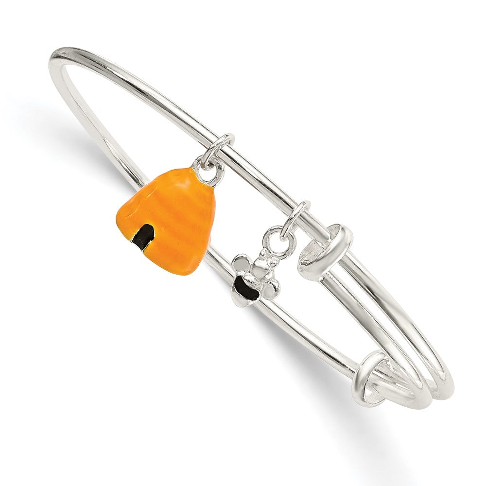 Polished;Enamel;Sterling silver;Dangle;Adjustable