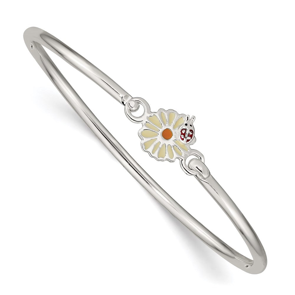 Polished;Enamel;Sterling silver;Hook clasp