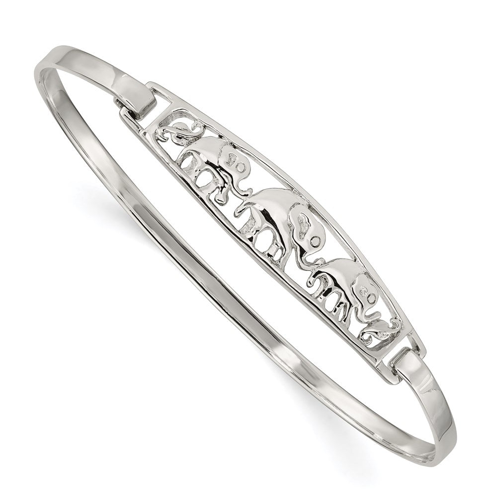 Polished;Hinged;Sterling silver