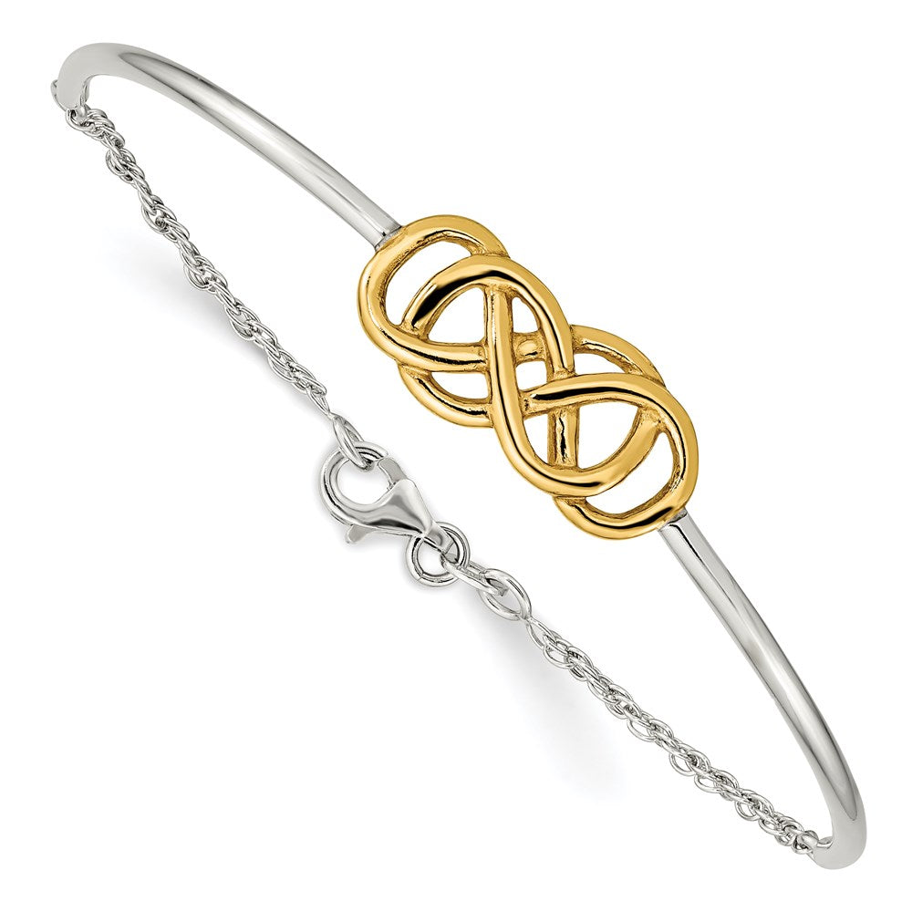 Polished;Sterling silver;Fancy lobster;Gold-plated