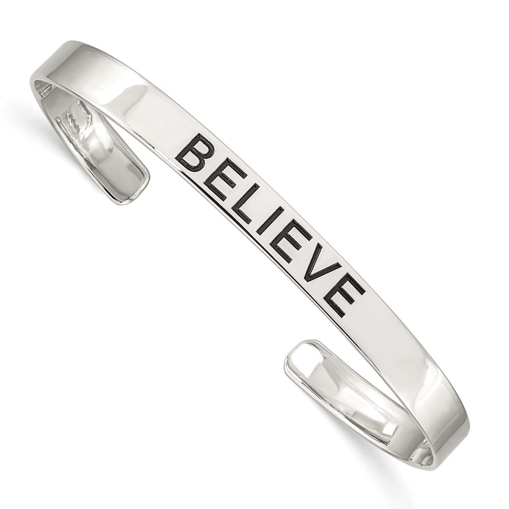Polished;Engravable;Sterling silver;Cuff;Antiqued