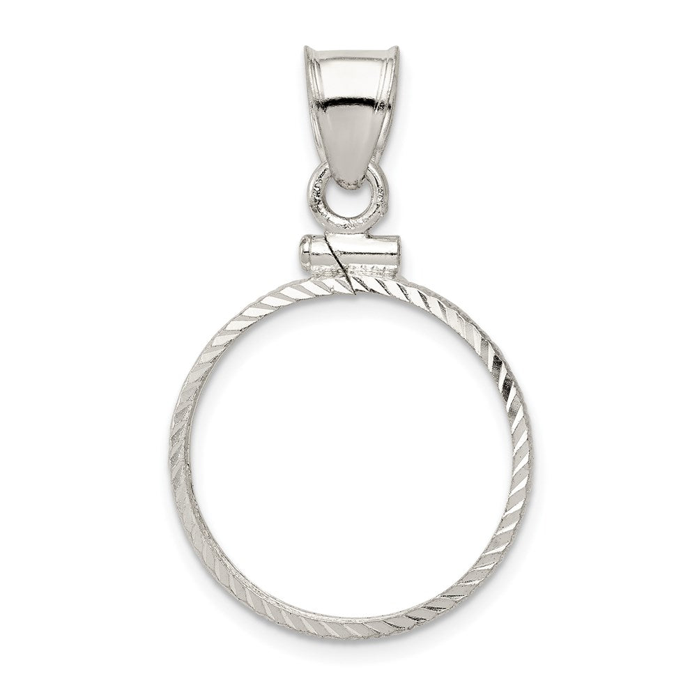 Solid;Diamond-cut;Polished;Sterling silver;Screw top