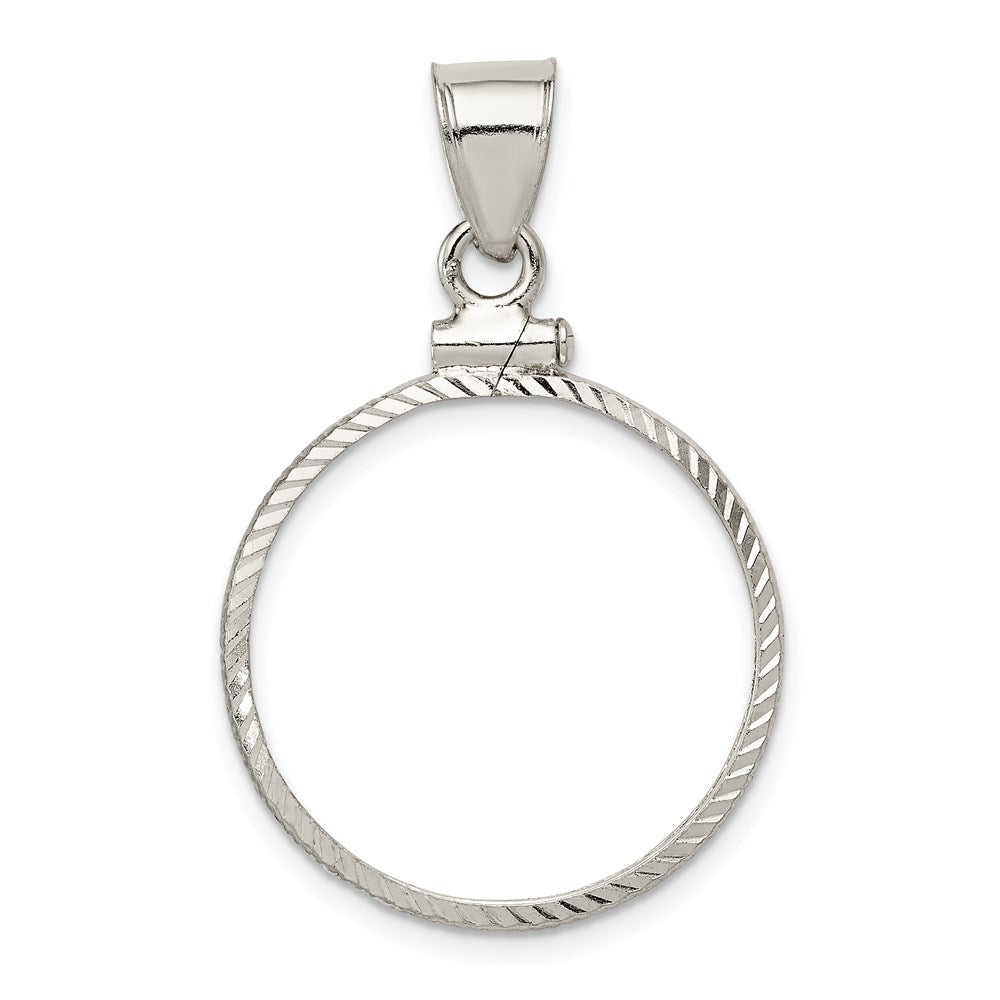 Solid;Diamond-cut;Polished;Sterling silver;Screw top